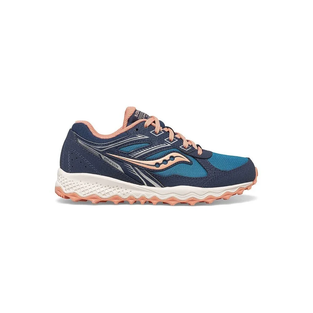 Saucony Cohesion TR14 SK166109 Sneakers Kids 7 Navy Trail Running Shoes GAL1485